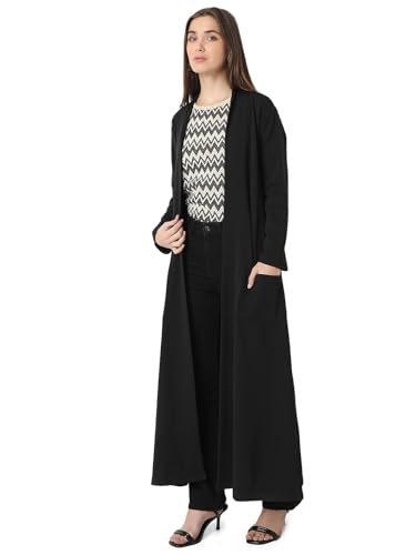 Image of Smarty Pants women's cotton open front trench jacket.