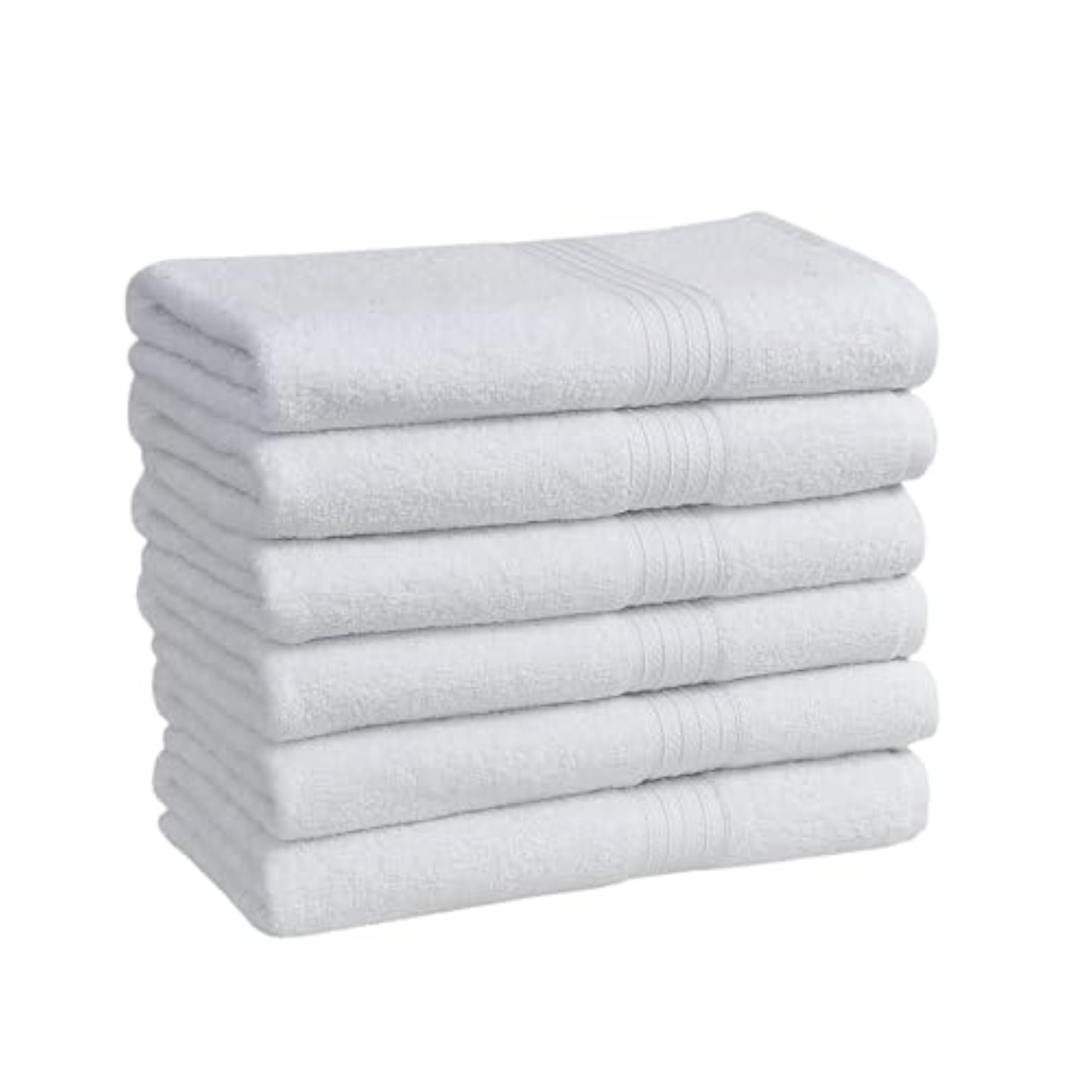 600 GSM White Bath Towel, Quick Dry Premium Cotton