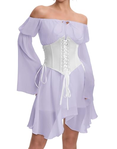 ETATNG Womens Two Piece Lace Up Corset...