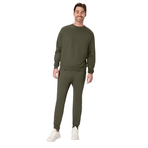 Image of Hanes Men's Joggers, EcoSmart Fleece Sweatpants for Men, Men's Lounge Pants, 30.5 inch