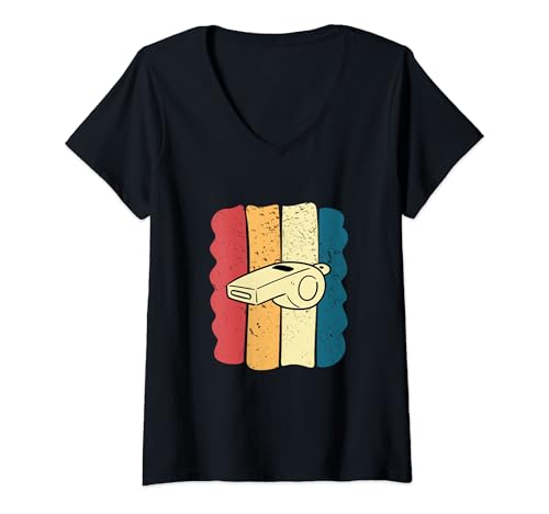 Damen Schiedsrichter/Schiedsrichter/Humorvolle Geschenkidee Vintage T-Shirt mit V-Ausschnitt