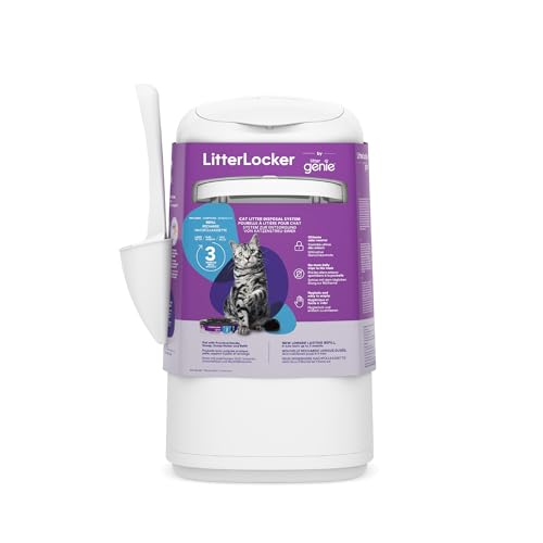 LitterLocker by Litter Genie, THE ORIGINAL, Cat Litter Bin, 50% more efficient, saves the daily trip to the trash can
