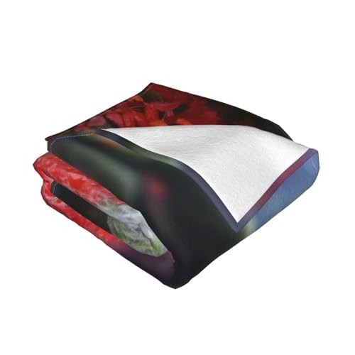 Couverture de canapé feuille rouge pour des soirées cocooning
