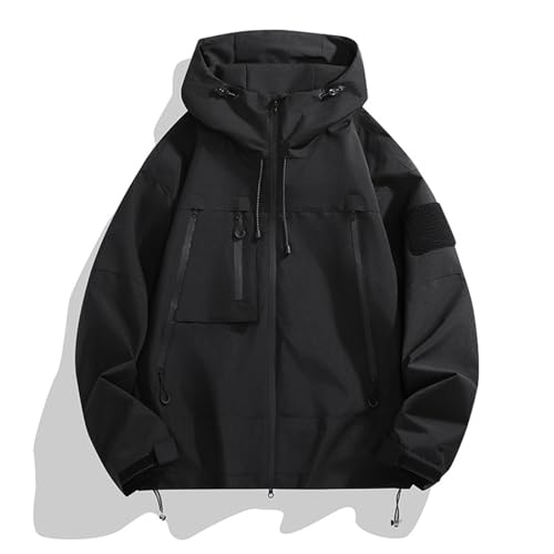 Rain Jacket Men Long Sleeve Outdoor Waterproof Coats Lightweight Windbreaker Jackets Casual Travel Hoodies With Pocket2