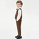 SXSHUN Baby Jungen Anzüge Gentleman Sakkos Kleinkinder Taufe Hochzeit Weihnachten Kinder Smoking Bekleidungsset, braun, 2 Jahre(Größenetikett: 90cm)