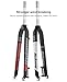 BOLANY Bike Rigid Suspension Forks 1-1/8