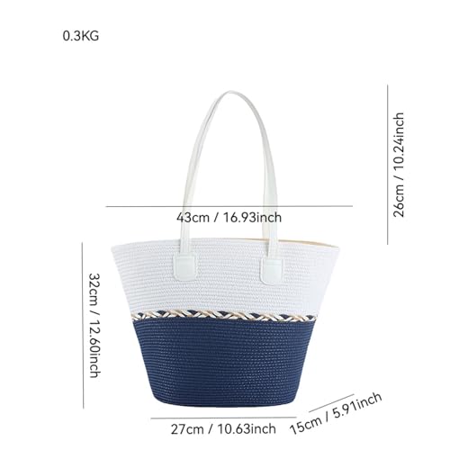 Bolso de mano veraniego tipo cubo de cuero trenzado miniatura 6