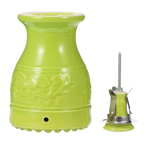 Ceramic Moxa Box Set Double-Layer Insulated Cupping Therapy Pot para masaje portátil y raspado para uso en casa y relajación miniatura 1