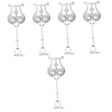 ibasenice 5piezas Soporte De Partituras Para Piccolo y Portátil Clip De Música Ligero Para Práctica y Actuaciones Marching Band