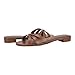 Calvin Klein Women's Petula Sandal, Medium Brown 210, 8