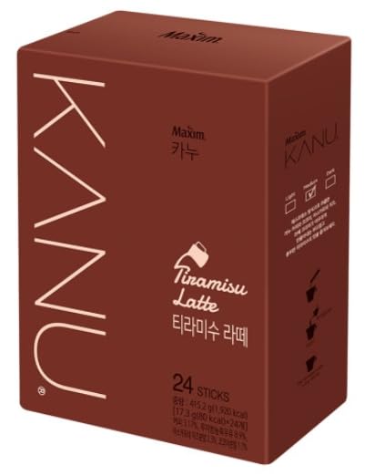 Kanu Maxim Latte Instant Coffee (17.3g x 24t, Milk Tea)