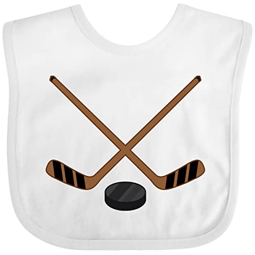 inktastic Sports Hockey Sticks Baby Bib