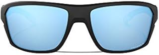 Oakley Men's OO9416 Split Shot Rectangular Sunglasses, Matte Black/Prizm Deep Water Polarized, 64 mm