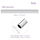 DMiotech 2er Pack (23mm Außendurchmesser x 20mm Innendurchmesser) 6063 Aluminium Rundrohr 300mm Länge Industriemetallrohr für Maschinenrahmenbau DIY-Projekte