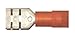 Quick Cable 163148-1000 Premium Nylon Female Disconnect Double Crimp, 0.250" Stud/Tab Size, 22-18 Wire Gauge, Color, 600V Rating, Copper, Red (Pack of 1000)