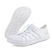 Dinint Minimalist Men’s Barefoot Shoes Women Wide Toe Box Trail Runner Zero Drop Sole Fashion Sneaker White