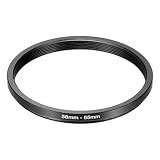 PATIKIL Step Down Ring Adapter 58mm to 55mm, Filter Step-down Rings Camera Lens Filters Metal Ring Digital for ND IR DSLR Lenses, Black