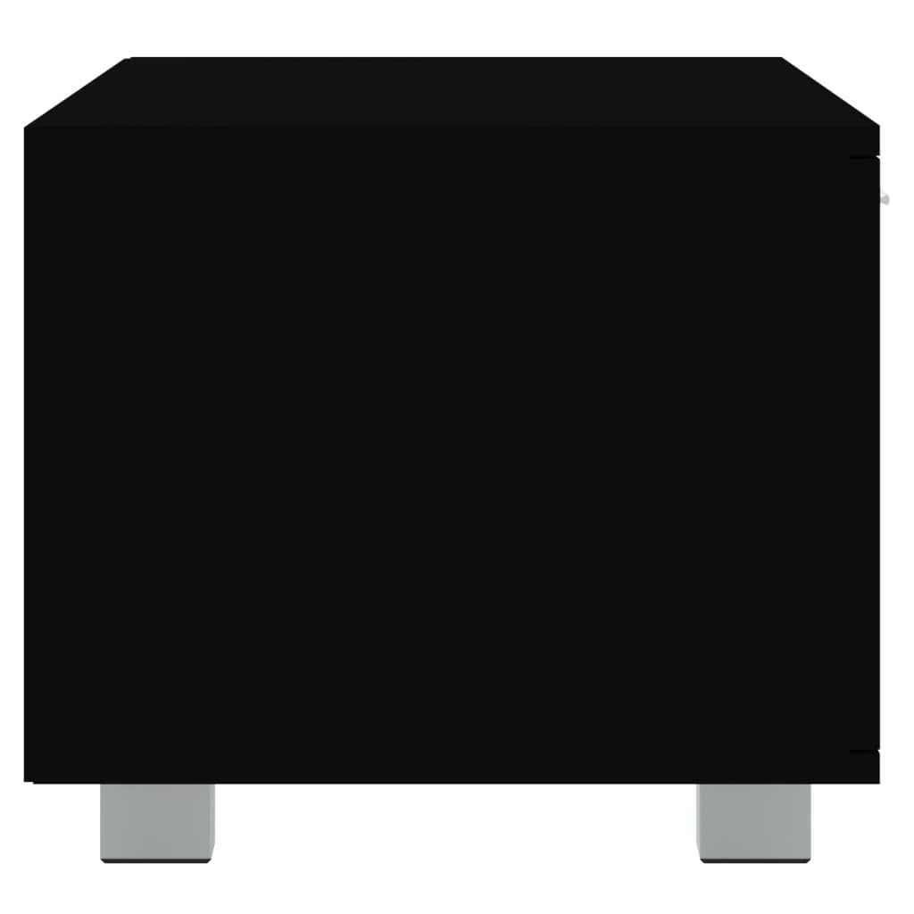 vidaXL Szafka pod TV, czarna, 120x40,5x35 cm, materiał drewnopochodny
