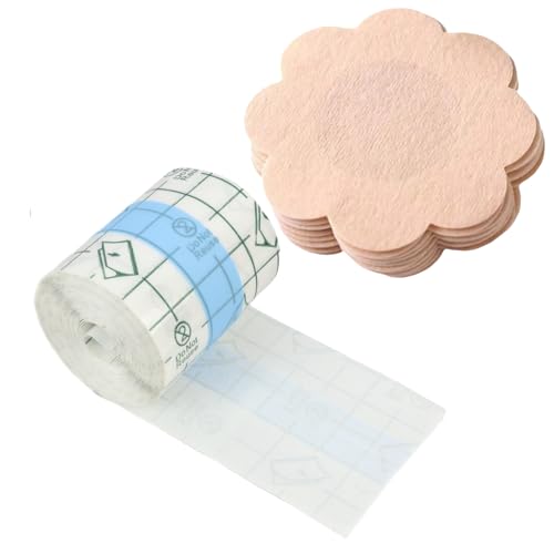 Jecdfs Nastro Adesivo Reggiseno,Reggiseno Invisibile Push-Up, Boob Tape,Nastro Adesivo Seno