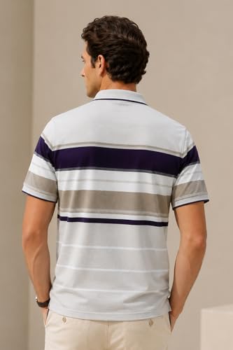 Image of GODFREY Half Cotton Polo T Shirt for Man with Pocket - Regular Fit Mens Collar Tshirt