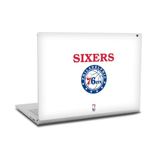 Skin vinyle officiel NBA Philadelphia 76ers pour Microsoft Surface Book 2 coque adhésive noire