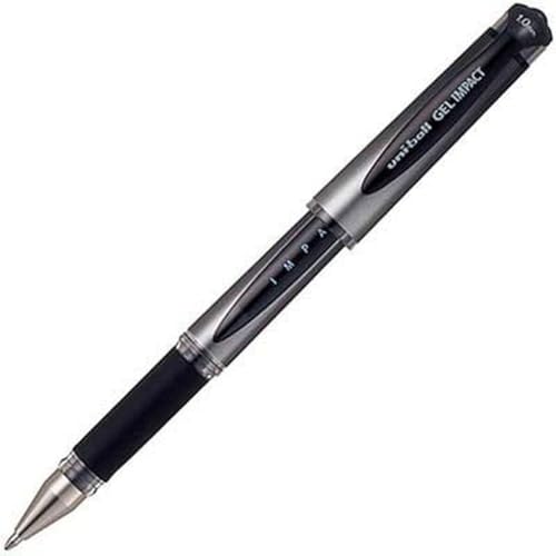 Uni-Ball UM-153S Signo Impact Bolígrafos Gel Negra Paquete 12 miniatura 5