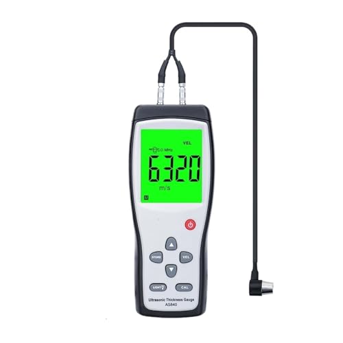 Medidor digital de espesor ultrasónico, medidor de espesor con sensor inteligente y pantalla LCD con luz de fondo, rango 1.2-225 mm miniatura 1