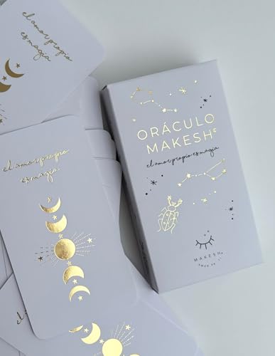 MAKESH Self Love Oracle Spanish version (Includes 48 cards, 1 quartz, digital user guide and a gift)