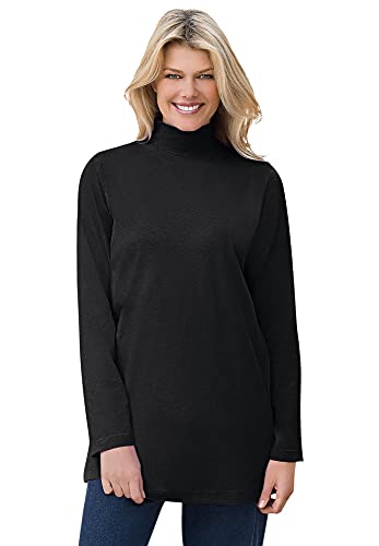 Woman Within Plus Size Perfect Mockneck Tunic