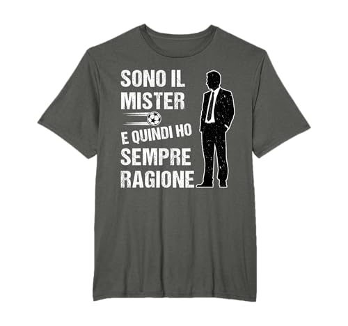 Regalo Allenatore Mister Calcio Divertente Maglietta
