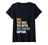 Photo Gallery donna papà man myth pontoon captain i funny daddy pontoon maglietta con collo a v Photo Gallery donna papà man myth pontoon captain i funny daddy pontoon maglietta con collo a v