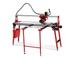 QUALITÉ PROFESSIONNELLE. RPM 12 000, structure double viga pour plus de rigidité, disque diamant TVR inclus, rail de guidage et accessoires fournis. Parfait pour coupe intensive de carrelage, grès porcelaine et céramique