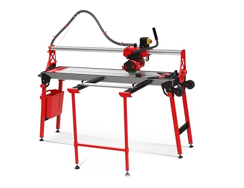 Scie circulaire plongeante DL-125 1200 – Coupe carrelage, céramique et grès – Rail guidage, laser, 1800W, zéro poussière