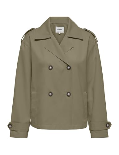 Trench court femme ONLY Onlhannah fini les vestes lourdes mi-saison