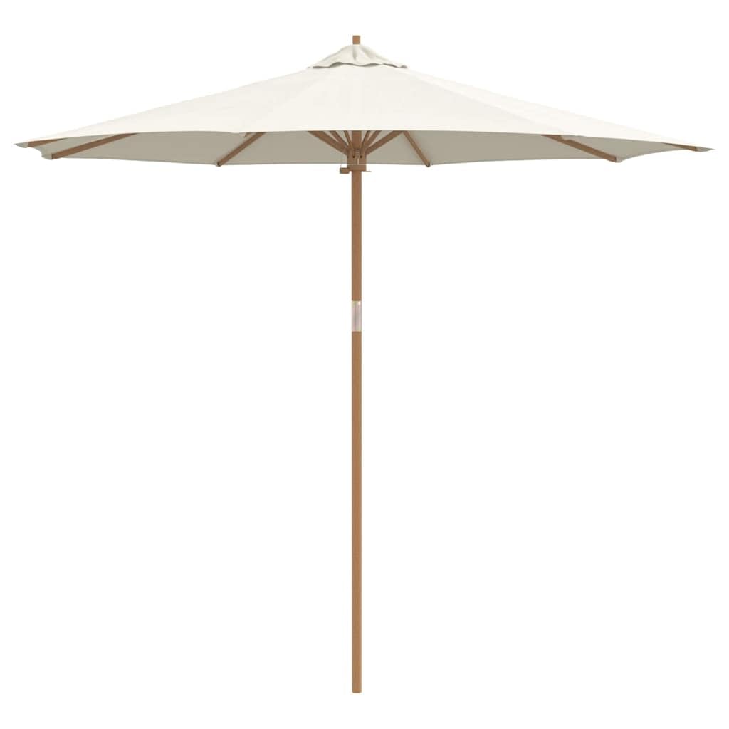Genérico Sombrilla de jardín Crema Ø 270 x 260 cm Bambú,Casa y jardín,Jardín,Artículos de Exterior,Sombrillas-4108083