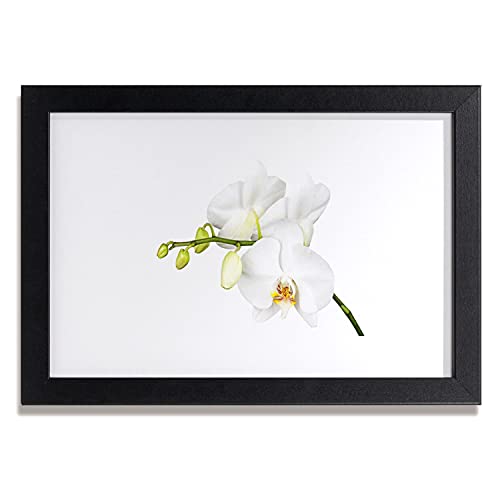 Cadre en MDF avec affiche de fleurs d'orchidée 30x20 cm pour votre cuisine