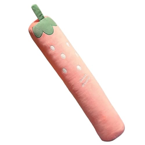 NLKDQN抱き枕 長い枕 だきまくら ロング枕 カバー洗える 子供用枕 足枕 就寝用 背もたれ クッション だきまくら ぬいぐるみ body pillow 気持ちいい もちもち イエロー 長さ約60cm (1.0m,ピンク)