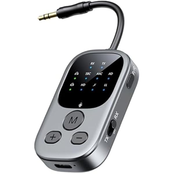 Samochodowy AUX 3,5 mm Bluetooth 6.0 odbiornik nadajnik adapter 2 w 1 USB samolot audio Dongle