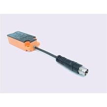 IFM KQ-3120NFPKG/2T/0,04M/AS-KQ6004 0.04 M Cable Length, 100 MA, 10-36 VDC, 12 MM Sensing Range, CAPACITIVE Sensor, LED Indicator, M8 Connector, NO/NC Selectable, PNP