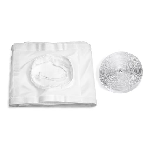 Filteilect Kit de sellado de ventana para aire acondicionado móvil, panel de sellado de puerta corredera con costuras reforzadas, múltiples opciones de tamaño (25 x 162 cm)