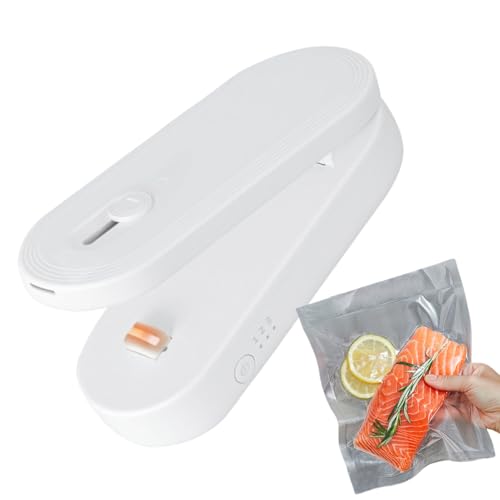 Mini Sellador De Bolsas | Herramienta De Conservación De Alimentos Por Carga USB,Sellador De Bolsas Portátil Con Cortador Para Casa Snacks Preparación De Comidas Picnic Camping Y Viaje