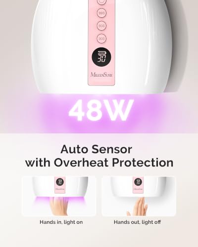 Image of MelodySusie P‑Plus30B UV Nail Lamp for Gels with 3 Timer Smart Sensor