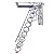 MUYRJLZX Step Ladders Indoor Loft Ladder Remote Control Electric Attic Stairs Pull Down Attic Ladder Invisible Folding Ladder Telescoping Ladder Safe and Reliable