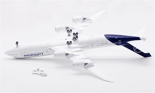 Modelo de avión fundido a presión Boeing B747-8I 38cm réplica Lufthansa con solapa 3