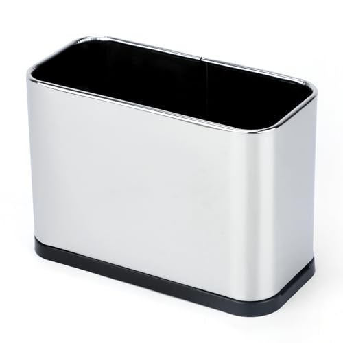 GINDOOR Universal Cat Litter Scoop Holder Stainless Steel Cat Scooper Caddy for Litter Box Durable Scoop Stand Metal Trash Container Suitable for Most Metal and Plastic Waste Scoops