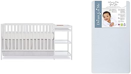 Dream On Me Synergy 5-in-1 Convertible Crib and Changer Pure Zen 2 in 1 Infant and Toddler Mattress/Greenguard Gold Certified Mattress/JPMA Certified Infant Mattress