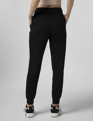 Image of FYLTR Women's Winter Assymetric Colourblock Joggers with Elasticated Waistband & Contrast Drawcord | Trackpants for Women | Winter Joggers for Women