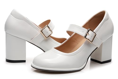 Image of VenusCelia Women's Mary Jane Pump Heeled Shoe