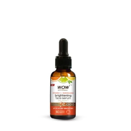 WOW Skin Science Vitamin C Serum - Skin Clearing Serum - Brightening, Anti-Aging Skin Repair, Supercharged Face Serum, Dark Circle, Fine Line & Sun Damage Corrector, Genuine 20% - 30ml