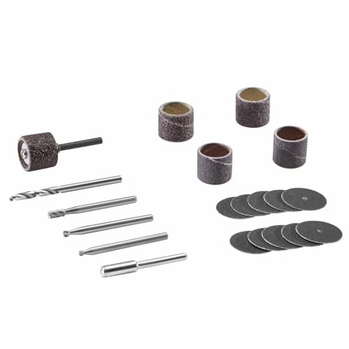 Dremel Kit de acessórios para ferramentas rotativas 733-01, conjunto de 20 peças de entalhe em madei
